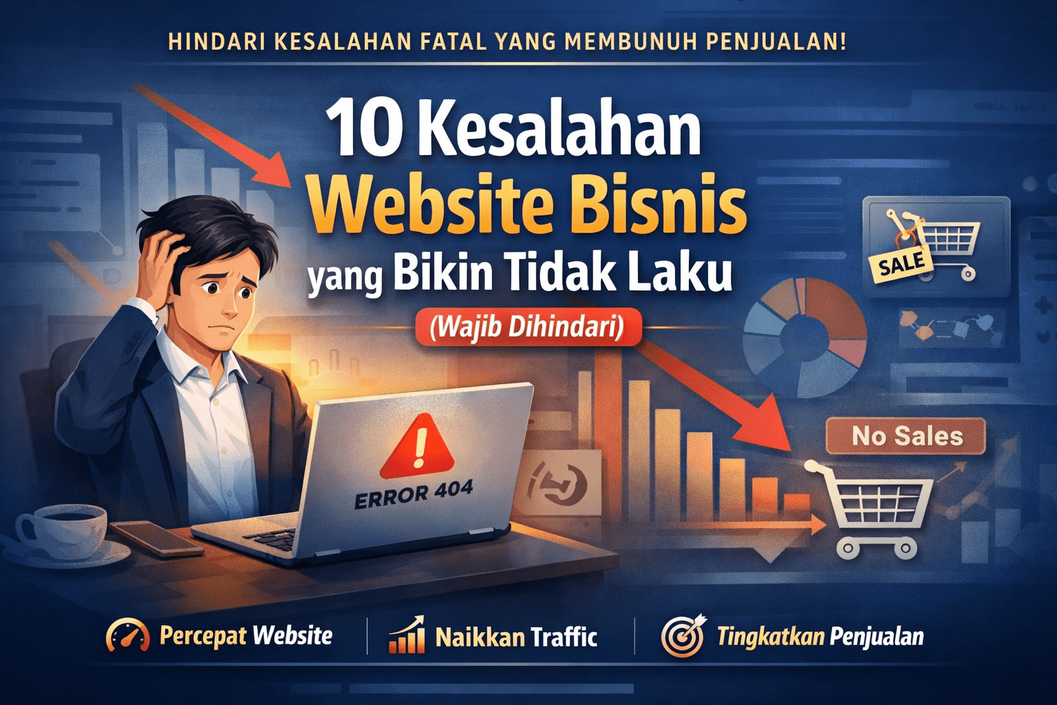 10 Kesalahan Website Bisnis yang Bikin Tidak Laku (Wajib Dihindari)