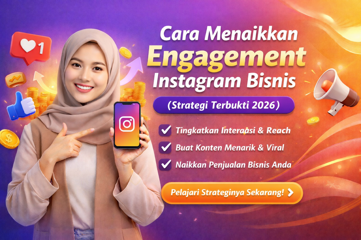 Cara Menaikkan Engagement Instagram Bisnis (Strategi Terbukti 2026)